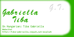 gabriella tiba business card